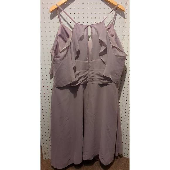 Azazie Formal Bridesmaid Dress Plus Size C Lavender Purple - Picture 2 of 5
